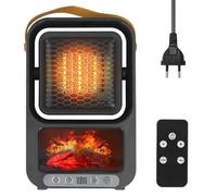 KQWVZ Calefactor Pequeño Bajo Consumo, Mini Calefactor Ceramico, Calefactor Electrico Aire Caliente Portatil, Aquecedor Electrico Con Control Remoto, Calefactor Bajo Consumo Silencioso Para Dormitorio
