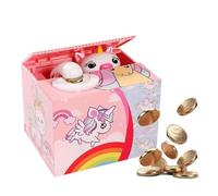 KQWVZ Hucha Automatica Niños, Hucha Gato Roba Monedas con Sonido, Caja Automática De Monedas De Gato De Acero, BonitaHucha De GatoRobando, DivertidaHucha Money Coin Box para Niñas Y Niños
