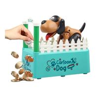 KQWVZ Hucha De Juguete De Perro Hambriento Comiendo, Hucha con Diseño De Perro Hambriento, HuchaPerro Come Monedas, Cute Eating Coin Dog Piggy Bank, HuchaCon Cachorro para Niños Hogar Oficina