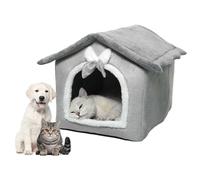 KQWVZ Interior Casa para Gato Cama, Iglú De Felpa Cálida Y Acogedora para Gatos, Casa para Perro Interior con Cojín Extraíble, Cueva para Interiores para Mascotas Pequeñas Y Medianas
