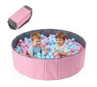 KQWVZ Piscina redonda plegable de 80 cm para niños o mascotas, sin pelotas, color rosa