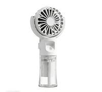 KQYTRBV 2-in-1 Handheld Misting Fan, Portable Battery Operated Personal with Mist, 3 Speeds & 180° Foldable Cooling, USB Rechargeable Mini Water Spray for Travel(White)