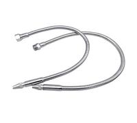 Kraanaansluitingen Flexibele slangen, Tubo de refrigerante de agua, aceite y refrigerante de 1/2 1/4 3/8 pulgadas con boquilla de cabeza redonda(Inner Thread 1/2,500mm)