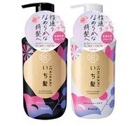 Kracie - Ichikami Smoothing Shampoo & Conditioner Pair Set - 450ml + 450g