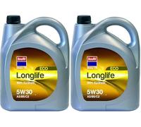 Krafft Aceite Motor 5W30 Longlife Eco Energy para Coches Diésel y Gasolina, 5L (Paquete de 2)