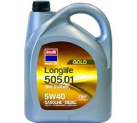 Krafft Aceite Motor 5W40 Longlife 505.01 para Coches Diésel y Gasolina 5L