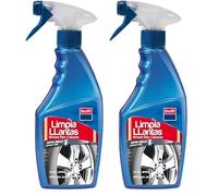 Krafft Limpia llantas Coche, Limpiador de Llantas Brillo Extremo Coche y Moto 500 ml (Paquete de 2)