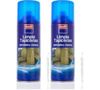 Krafft Limpia Tapicerías Coche Profesional, Espuma Limpieza Coche Interior en Seco, Alfombras y Moquetas 400ml (Paquete de 2)