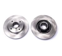 KRAFT AUTOMOTIVE 2x Disco Freno Trasero Ø249mm Completo para Peugeot 307 Citroën