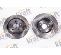KRAFT AUTOMOTIVE 2x Disco Freno Trasero Ø302 MM para Ford Kuga I S-MAX WA6 2.0