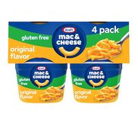 Kraft Cena original de macarrones y queso sin gluten (paquete de 4 unidades, tazas de 1.9 onzas)