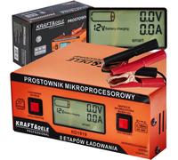 KRAFT DELE Cargador De Batería 10A 6V 12V 24V Microprocesador Auto Moto AGM GEL