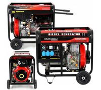 kraft dele Generador Diesel 6500W Stromaggregat Notstromaggregat 230V 12V kd122