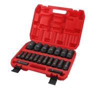 KRAFT DELE Juego De Dados Para Atornillador 1/2 Pulg 10-38mm 20 Piezas