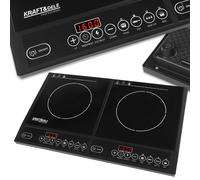 KRAFT DELE KD4167 Inducción Placa de Cocción 2 Platos 2000W Inducción