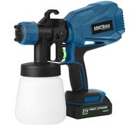 KRAFT DELE Pistola de Pintura Inalámbrica HVLP 21V para Sistema de Pintura