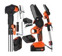KRAFT DELE Sierra De Cadena Telescópica De 21V, 4 Pulgadas, Kit Con Funda