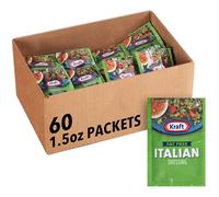 Kraft Italian Salad Dressing, Fat Free, 1.5-Ounce Packages (Pack of 60)
