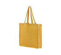 KraftKids Bolsa de muselina amarilla de diente de león, bolsa de la compra moderna para niñas, niños y adultos, bolsa de tela 100% algodón