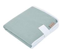 KraftKids - Cambiador de viaje con diseño de muselina, 3 capas, impermeable, suave, 100% algodón
