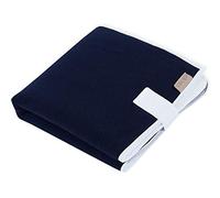 KraftKids Cambiador de viaje en muselina azul oscuro, 60 cm x 60 cm, cambiador para viajes con amor hecho a mano en la UE