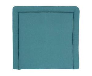 KraftKids Cambiador en muselina azul nilo, 85 x 75 cm (ancho x profundidad), cojín cambiador MUD112-85, 85 x 75 cm