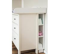 KraftKids, estantería para cambiador, color blanco, se adapta a la cómoda HEMNES