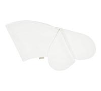 KraftKids Funda de cojín de lactancia de lino ligeramente verde y blanco, funda de cojín de lactancia, longitud del borde exterior 190 cm, funda de cojín de lactancia con amor hecha a mano en la UE