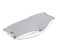 KraftKids Funda para cochecito de bebé en muchos diseños modernos y bonitos colores a elegir, guantes para cochecito de 48 cm de ancho y 23 cm de profundidad, calentador de manos con amor, hecho a