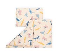 KraftKids Juego de ropa de cama de diferentes diseños y colores bonitos y modernos, lavable, 40 x 60 cm y edredón 135 x 100 cm, funda nórdica de algodón, hecha a mano en la UE Zoe´s Dinosaurier auf Beige Talla:Bettwäsche Größe Decke: 140 x 200 cm, Kissen: 8