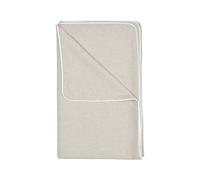 KraftKids Manta para bebé en lino natural marrón, 70 cm x 100 cm, manta polar con amor hecha a mano en la UE