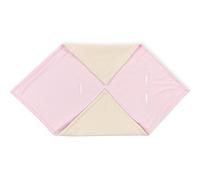 KraftKids Manta para capazo de bebé con lunares blancos sobre rosa, 100 x 100 cm, manta de forro polar suave y cálida