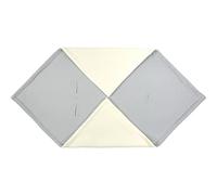 KraftKids Manta para capazo de bebé en doble crepé, color gris, 75 x 75 cm