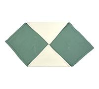 KraftKids Manta para capazo de bebé en doble crepé verde jade, 75 x 75 cm