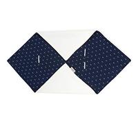 KraftKids Manta para capazo de muselina con ancla azul oscuro, 100 x 100 cm, manta de forro polar suave y cálida
