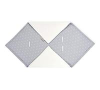 KraftKids Manta para capazo de muselina con ancla gris, 100 x 100 cm, manta de forro polar suave y cálida