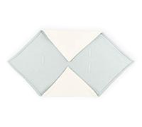 KraftKids Manta para capazo de muselina con lunares dorados sobre verde, 100 x 100 cm