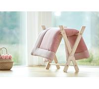 KraftKids Manta para gatear de muselina rosa, acolchada, de algodón de alta calidad, 100 x 135 cm