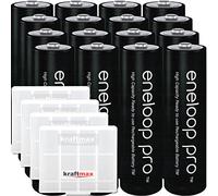 Kraftmax Eneloop Pro XX 16er-Pack - Pilas recargables (2500 mAh)