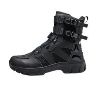 Kraftpaid Zapatos De Moto para Hombre,Botas De Moto Deportivas,Botas De Moto Impermeables para Hombre,Antideslizante,Resistente Al Desgaste,con BotóN De Ajuste,Adecuado para Todoterreno