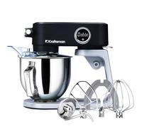 Kraftsman Robot de cocina, amasadora para masa de pan, carcasa de metal, 8 niveles con temporizador, cuenco de 5 L, 4 cabezales de acero inoxidable (Negro)
