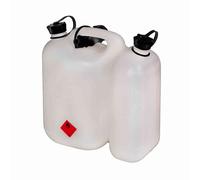 Hünersdorff Bidón doble ECO 5,5+3 L, PEAD Color natural, homologación UN, accesorios negros