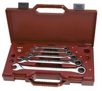 Kraftwerk 5 Pz.Clic Kraft Knarren Anillo- Llave De Boca Fija SET 8-19mm 4402-51