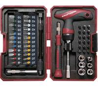 KRAFTWERK KRAFTWERK 306.378.002 - Juego de puntas de destornillador de carraca con mango en T (53 piezas, incluye llave de vaso de 1/4" 5-10 mm)