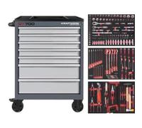 Kraftwerk Tools 102.381.517 Carro de taller BT700 7 Cajones 189 pzas.