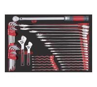 Kraftwerk Tools 105.502.028 PRO LINE EVA Llave combinada, llave dinamométrica 60x40 44 pz.