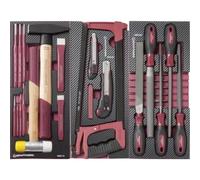 Kraftwerk Tools 105.515.003 Juego de herramientas de impacto y corte con limas, 40 pzas