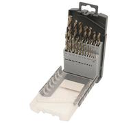 Kraftwerk Tools 13904 19-pzas. Set de brocas helicoidales HSSE-Co 5 Ø 1-10/0.5 mm