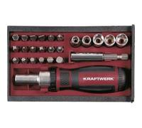 Kraftwerk Tools 306.378.003 Caja de puntas y vasos 1/4", 25 pzas.