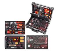 Kraftwerk Tools 3944,3 Maleta profesional Alu con herramientas VDE 123 piezas
